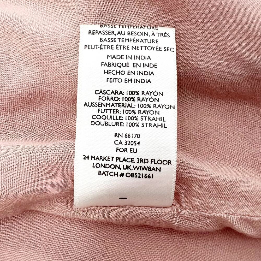 Urban Outfitters Silence & Noise Women's‎ Pink Sleeveless Flowy Tank Top Size S - Picture 6 of 6
